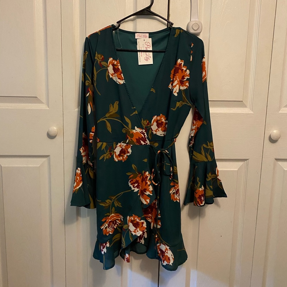 Pink Lily Remember This Night Floral Dress